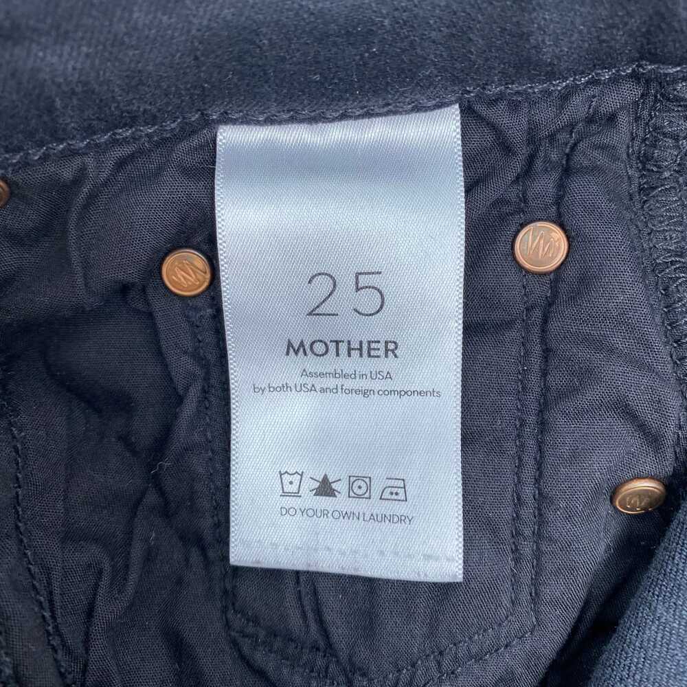 MOTHER Black Insider Step Crop Fray Jeans | Size 25 - Picture 5 of 11